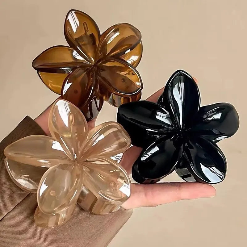 Hawaiian Gradient Flower Hair Claw Clip | Island Style | 2-Pack & 3-Pack