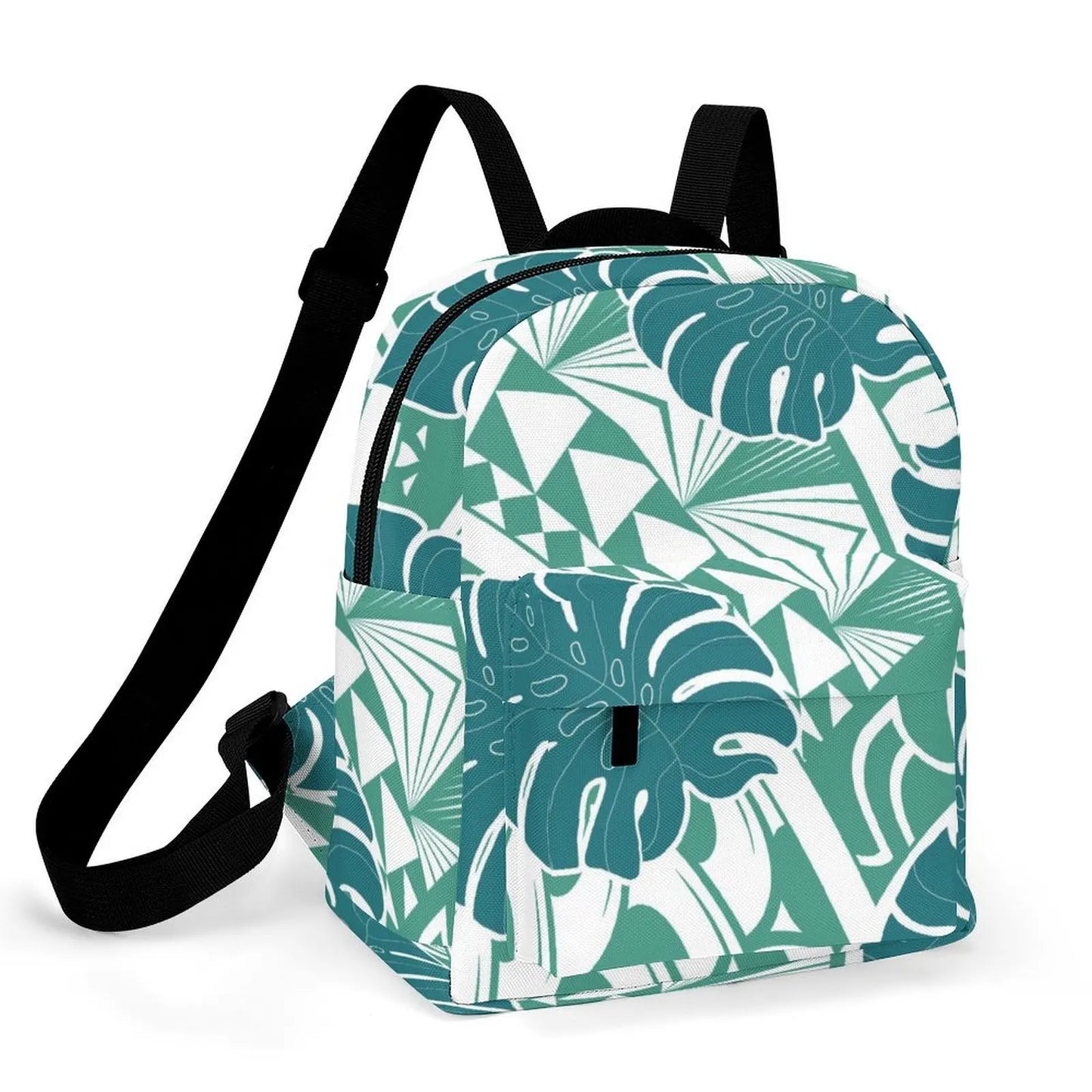 Custom Polynesian Women'S Casual Backpack Samoan Tribal Floral Print Artistic Pattern Design Fashionable Compact Backpack