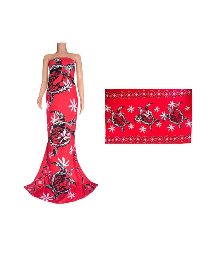 Island Tribal Tattoo Print Sarong