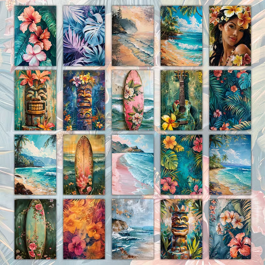 Aloha Postcards | 20-Pack Assorted Tropical Designs