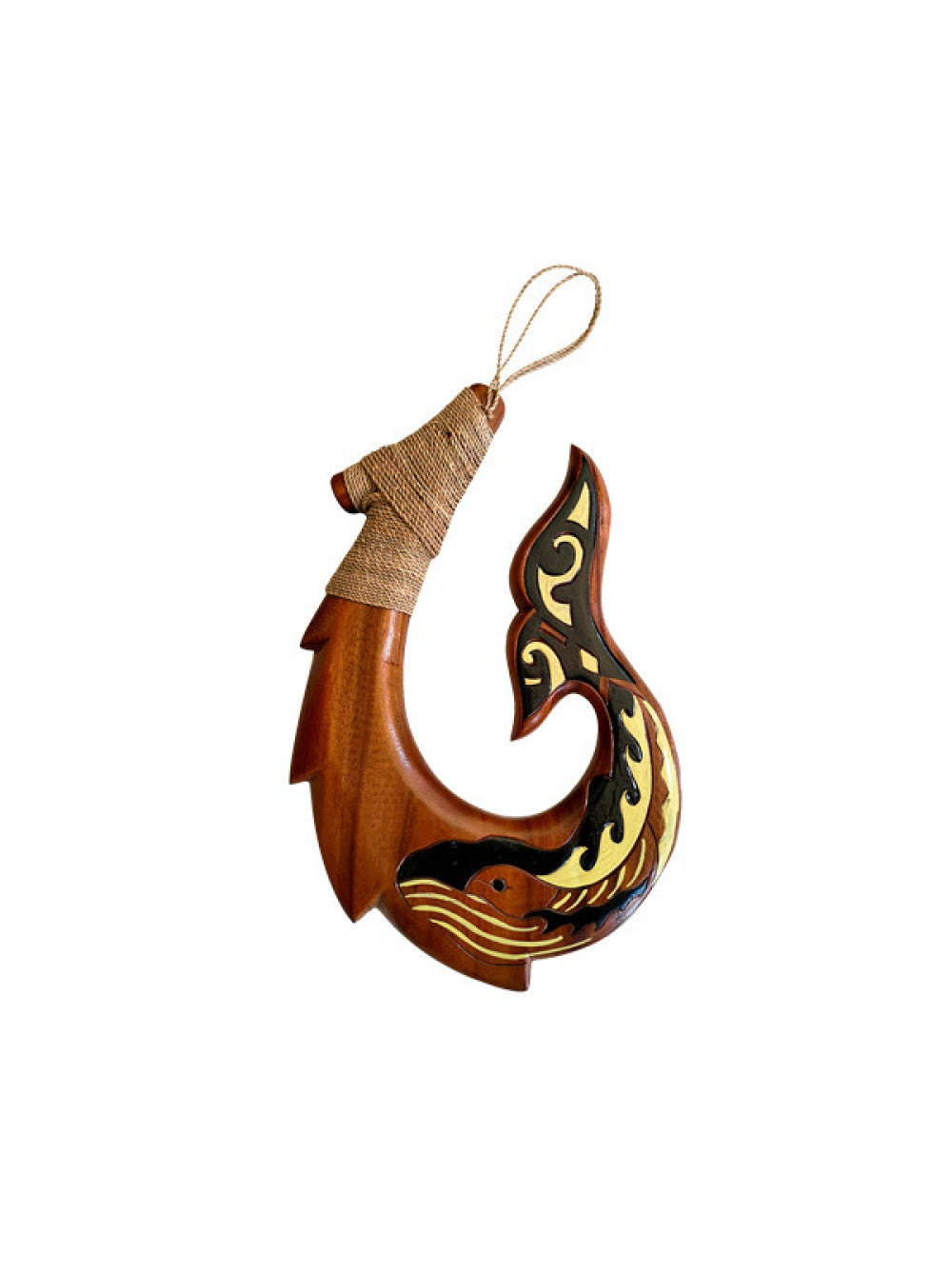 Hand-Carved Hawaiian Fish Hook Polynesian Tribal Art