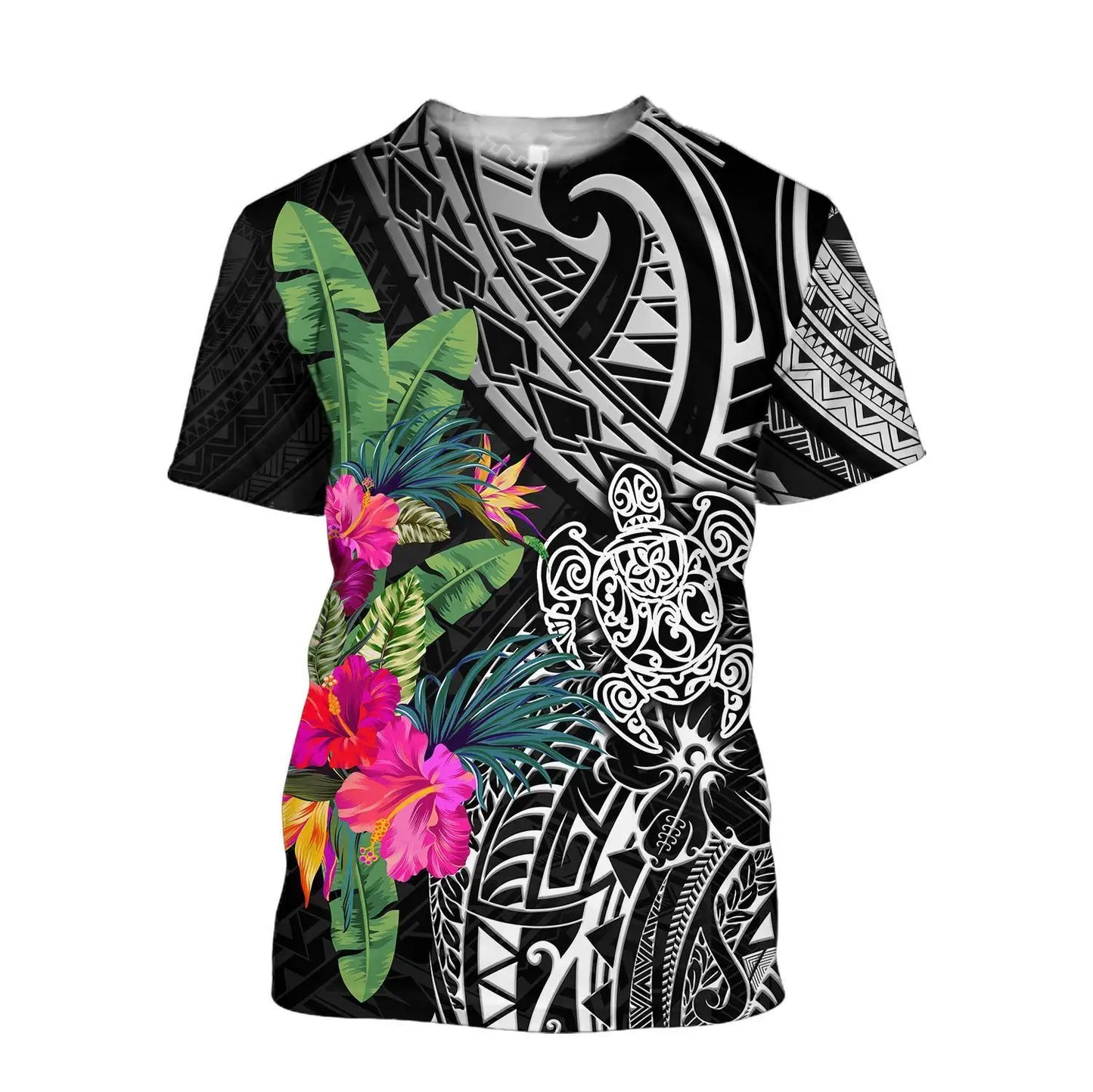 Pohnpei Polynesian Tribe Turtle Tattoo 3D Printed Men t shirt Summer Fashion Harajuku short Sleeve Tee shirts Unisex tops TX-2