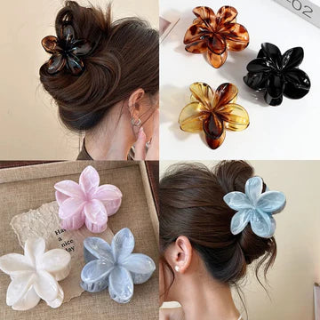 Hawaiian Claw Flower Hair Clips assorted colors pack