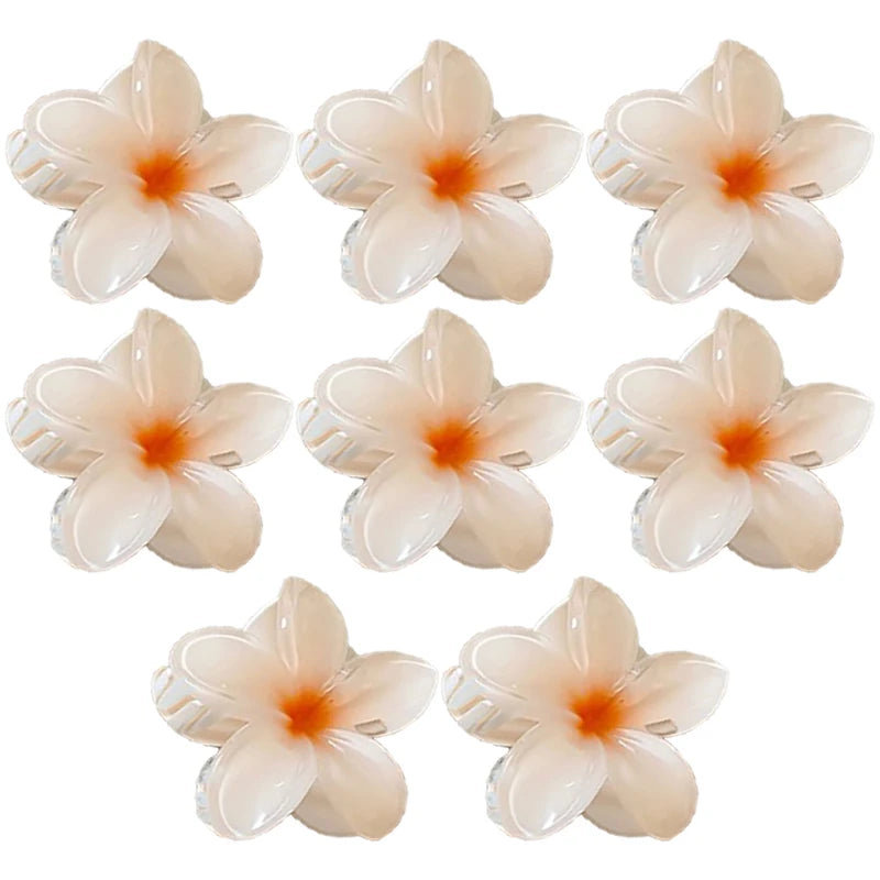Hawaiian Flower Hair Claw Clips Large Claw for Thick/Thin Hairpins for Women Girls Barrettes Beach Summer Hair Accessories Gifts