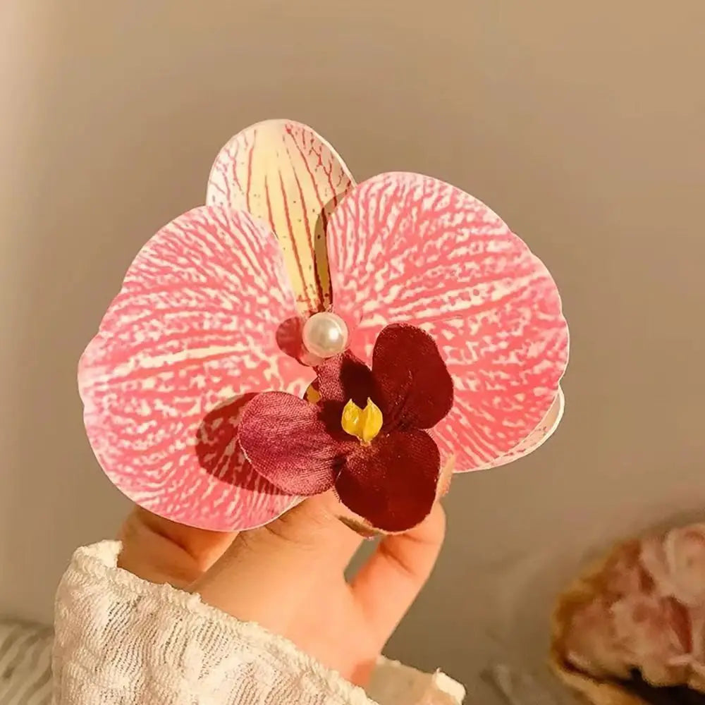 Hawaiian Colorful Flower Hair Clip For Women Girls Romantic Bohemian Flower Side Bangs Clip BB Hair Clips Hair Accessories