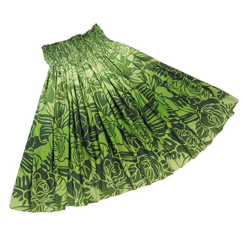 2025 Summer Hawaii Hula Dance Single Pa'u Skirt Floral Print Women Wear Paw Skirt Party Decoration Fashion Performace Dress