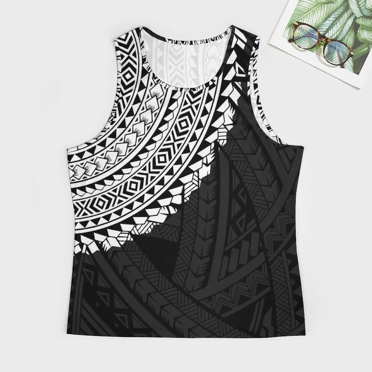 Polynesian Tribal Tank Tops Samoan Men Singlets Island Wear