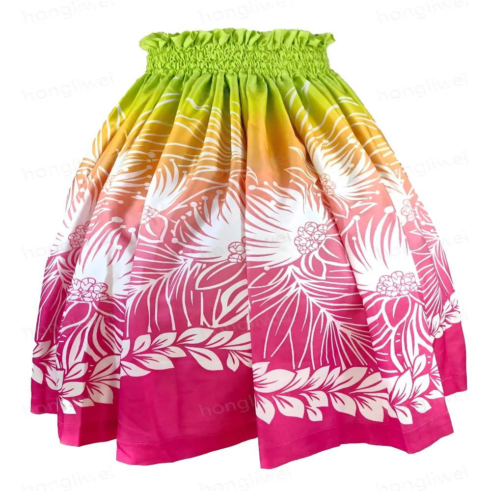Hawaiian Style New Fashion Paw Skirt Hula Dance Pa'u Skirt for Women  Performance Dress Party Decoration