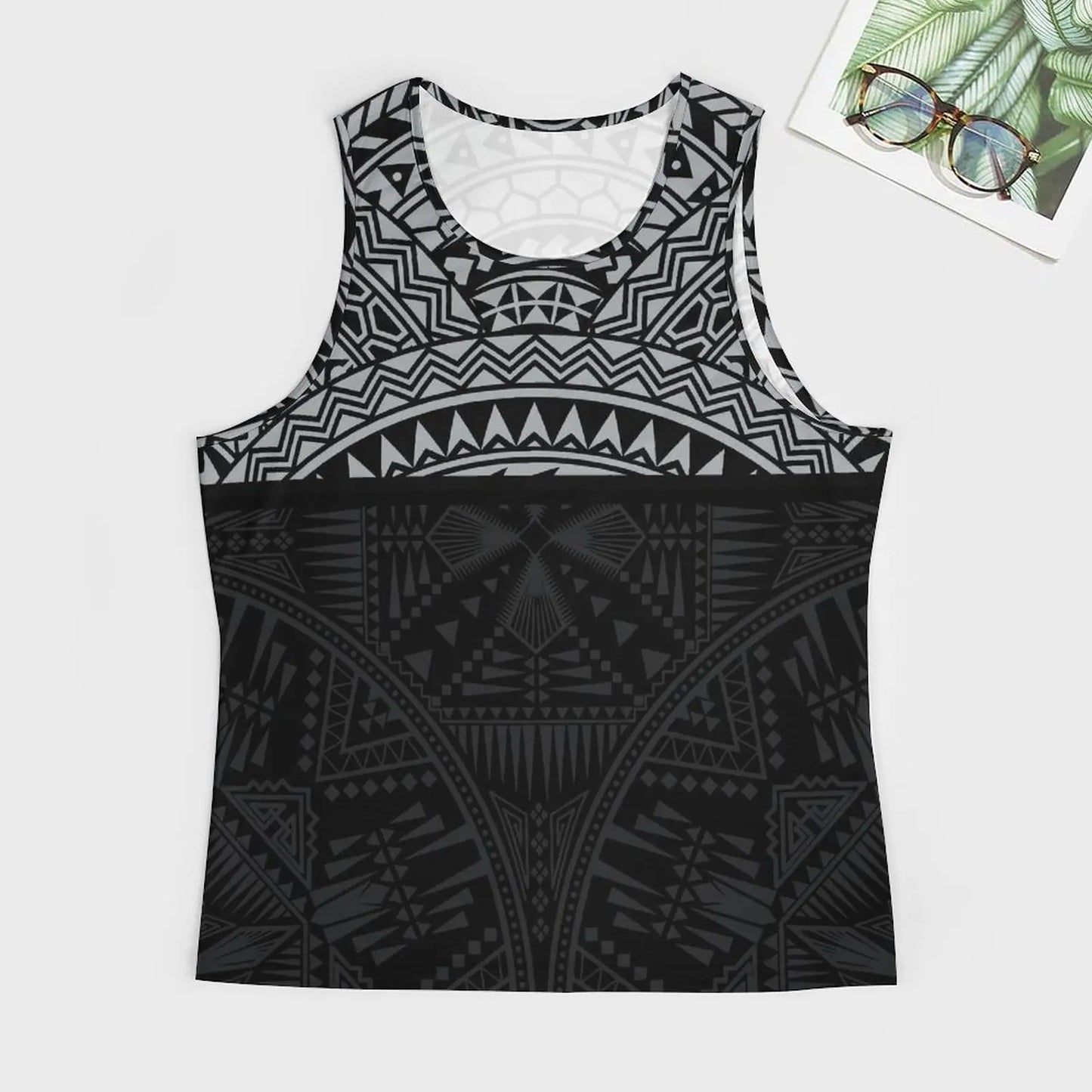 Polynesian Tribal Tank Tops Samoan Men Singlets Island Wear