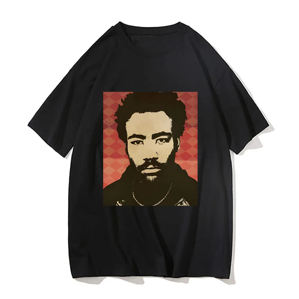 Art Pattern Printed T-shirt New Fashionable Clothing Design Childish Gambino Tee-shirt Comfortable Cotton Men Women Tshirt top