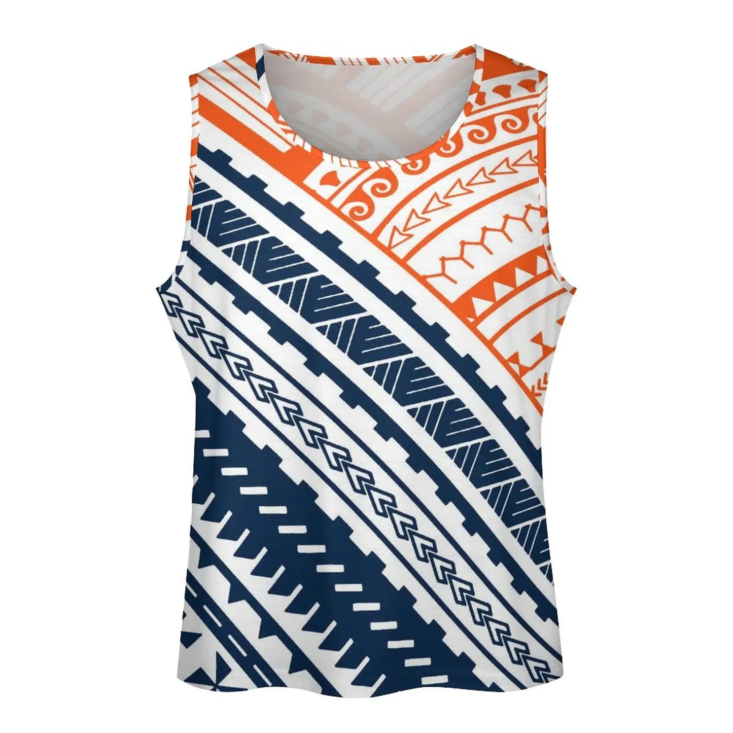 Polynesian Tribal Tank Tops Samoan Men Singlets Island Wear