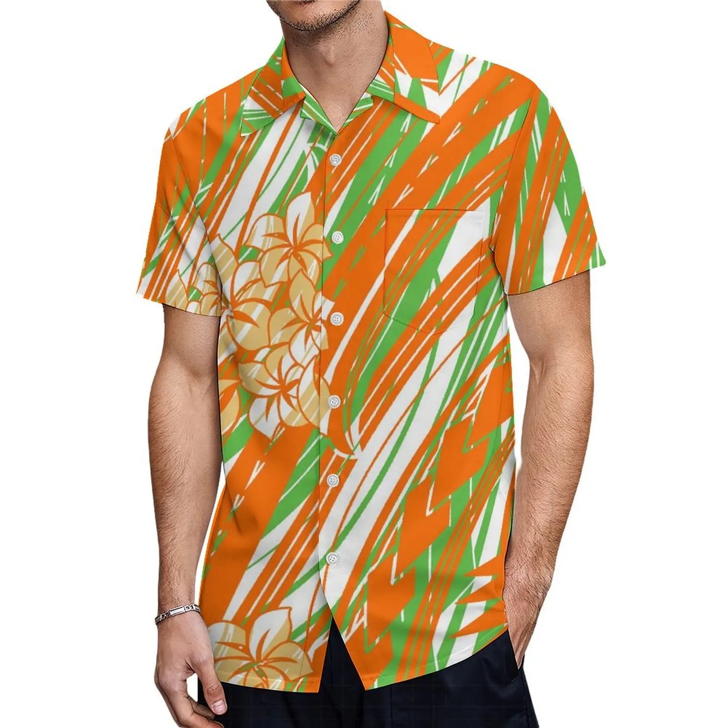 Custom Samoan Dress Women'S Off-The-Shoulder Dress Hawaiian Party Fishtail Skirt And Men'S Shirt Polynesian Couple Suit