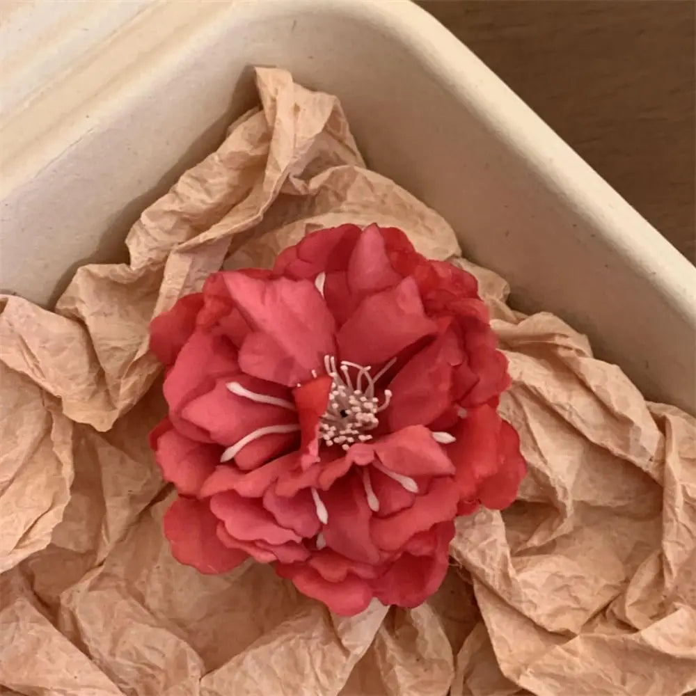 Hawaiian Colorful Flower Hair Clip For Women Girls Romantic Bohemian Flower Side Bangs Clip BB Hair Clips Hair Accessories