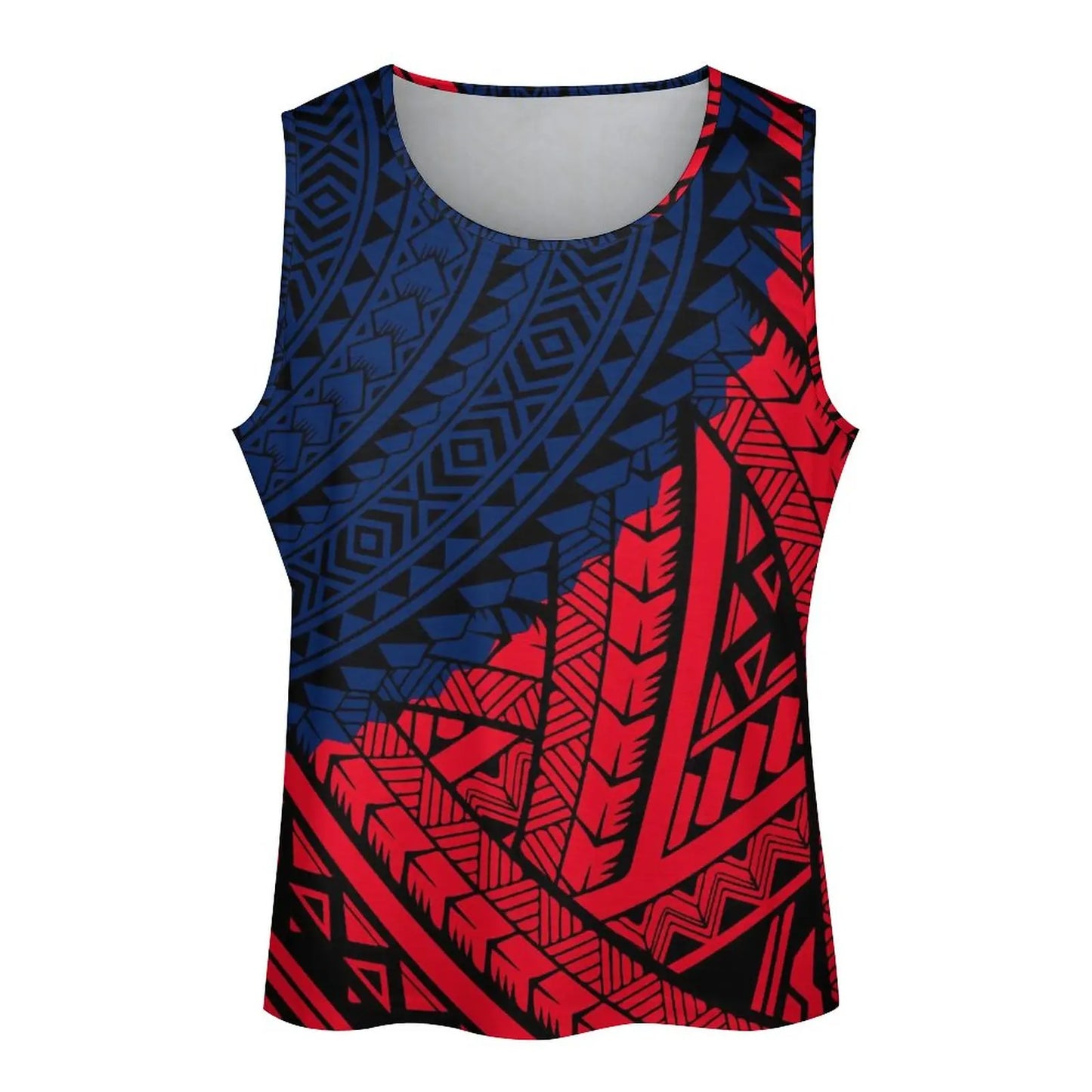 Polynesian Tribal Tank Tops Samoan Men Singlets Island Wear