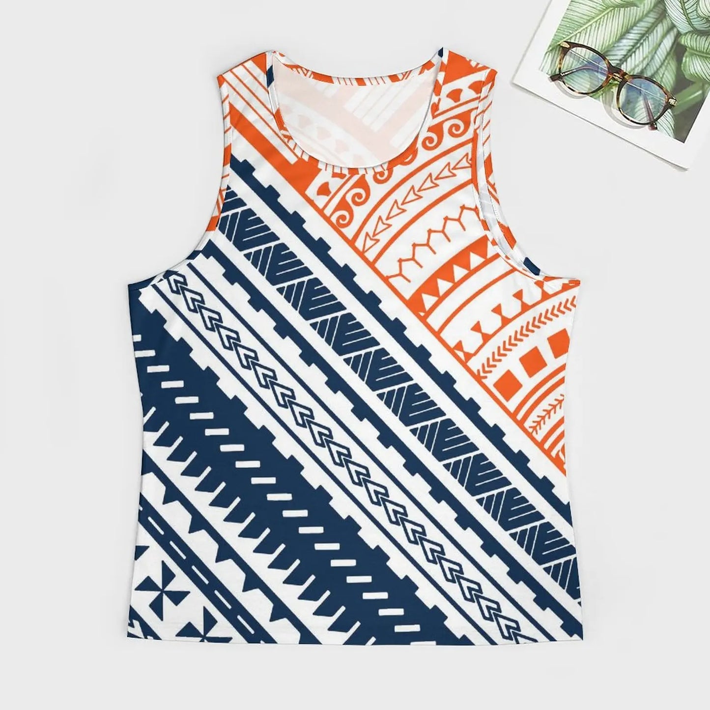 Polynesian Tribal Tank Tops Samoan Men Singlets Island Wear