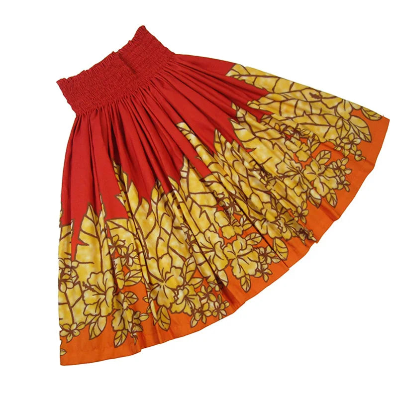 2025 Summer Hawaii Hula Dance Single Pa'u Skirt Floral Print Women Wear Paw Skirt Party Decoration Fashion Performace Dress