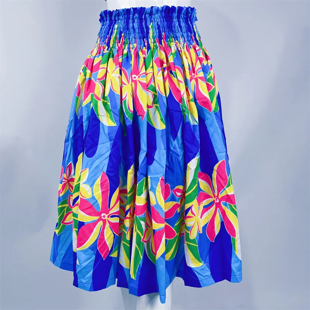 2025 Summer Hawaii Hula Dance Single Pa'u Skirt Floral Print Women Wear Paw Skirt Party Decoration Fashion Performace Dress