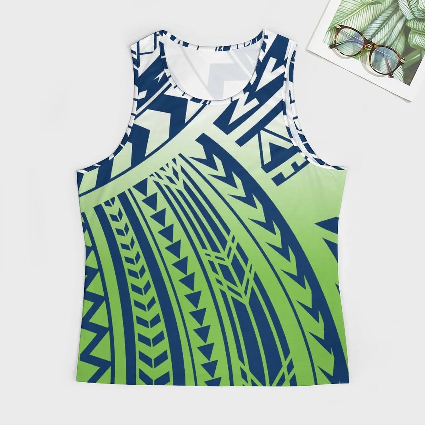 Polynesian Tribal Tank Tops Samoan Men Singlets Island Wear