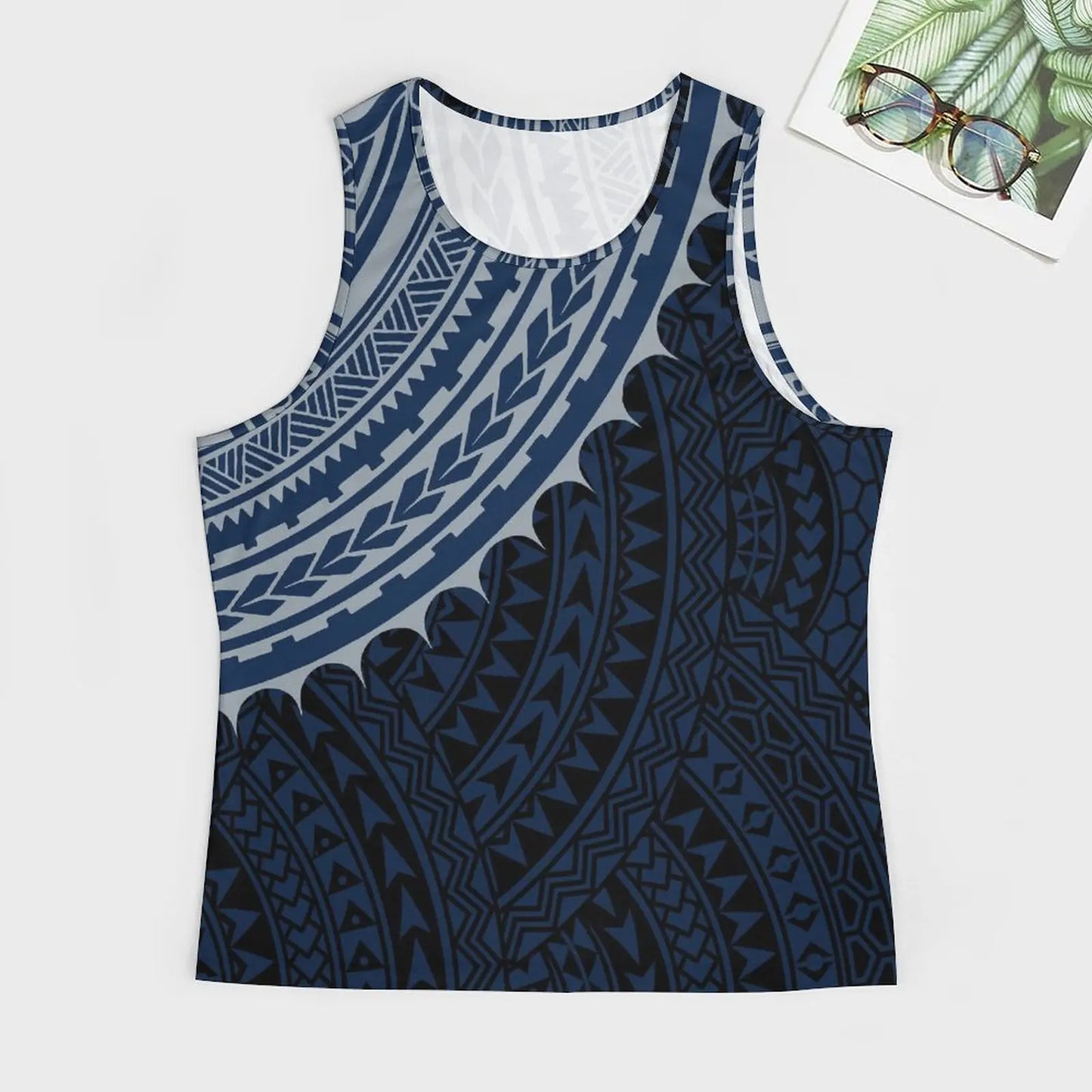 Polynesian Tribal Tank Tops Samoan Men Singlets Island Wear