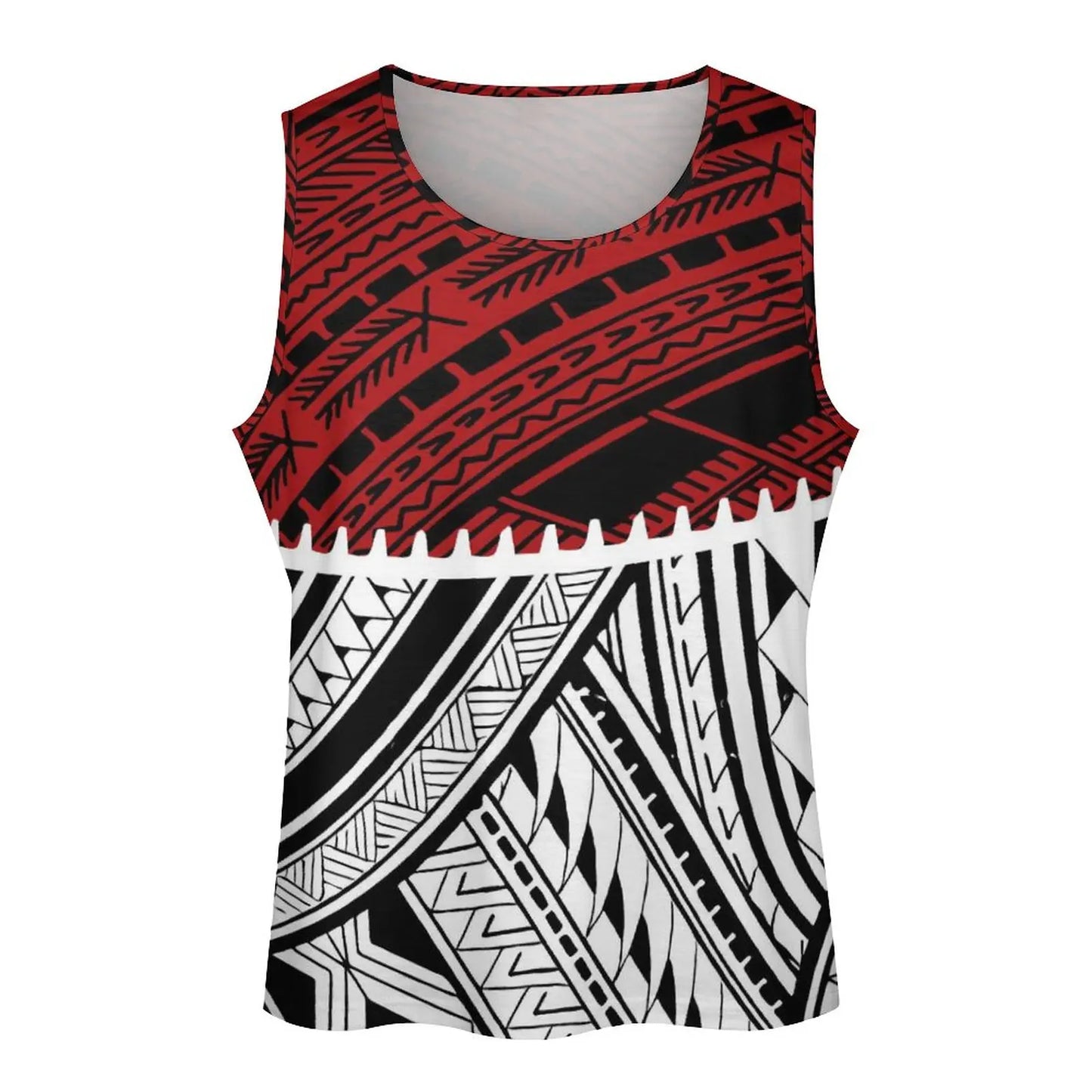 Polynesian Tribal Tank Tops Samoan Men Singlets Island Wear