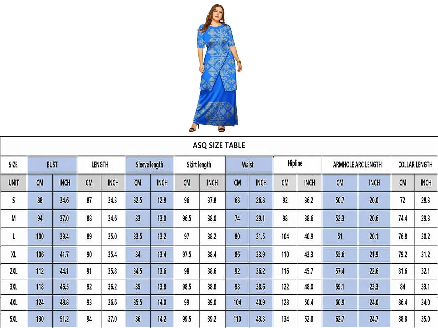 High Quality Customized Polynesian Tribal Print Samoa Puletasi Set Tongan Plus Size Mother and Daughter Dress