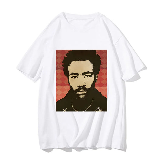 Art Pattern Printed T-shirt New Fashionable Clothing Design Childish Gambino Tee-shirt Comfortable Cotton Men Women Tshirt top