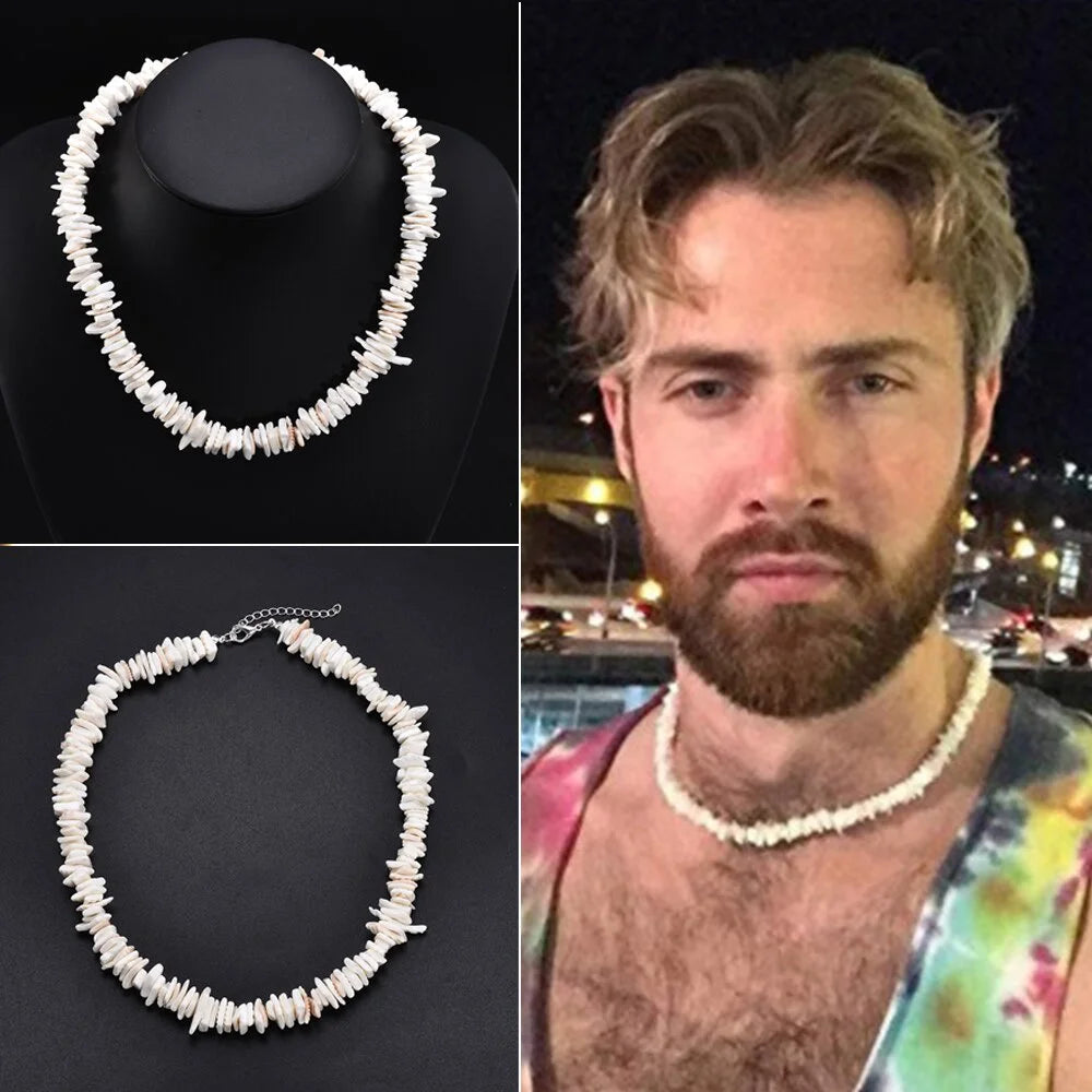Puka  Necklace n Women Hawaiian Beach Adjustable Necklace Summer Necklace for Girls Boys