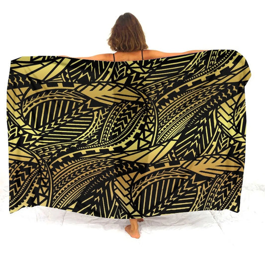 Polynesian Tribal Print Sarong & Shawl