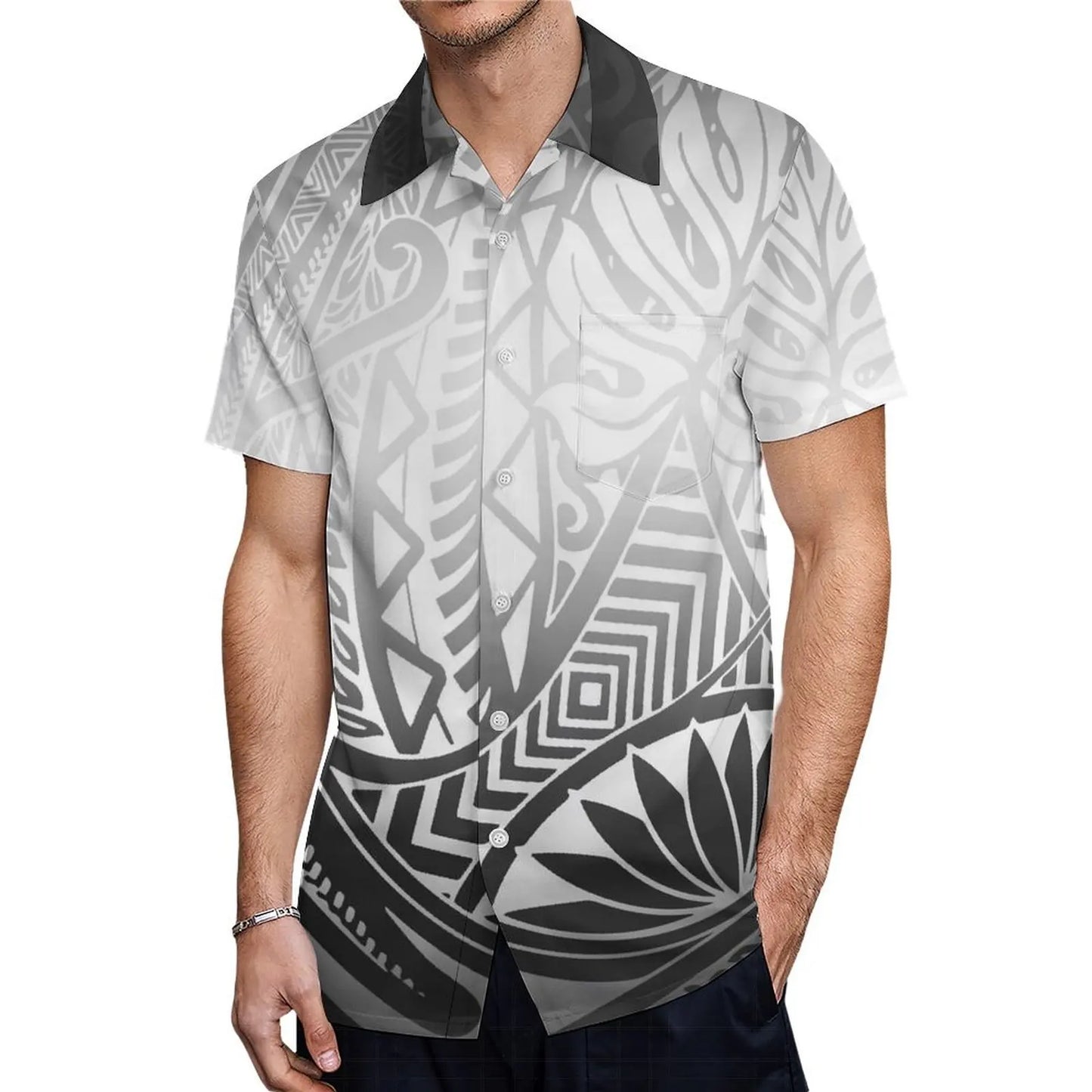 Custom Samoan Dress Women'S Off-The-Shoulder Dress Hawaiian Party Fishtail Skirt And Men'S Shirt Polynesian Couple Suit