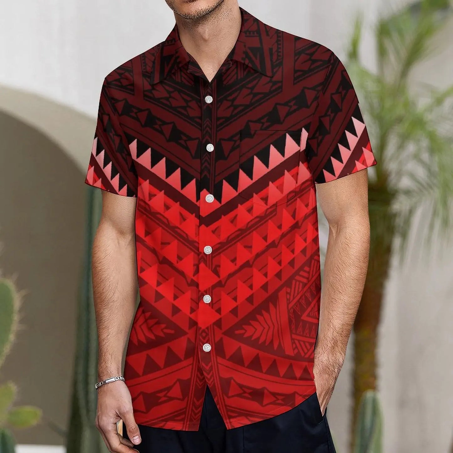 Custom Samoan Dress Women'S Off-The-Shoulder Dress Hawaiian Party Fishtail Skirt And Men'S Shirt Polynesian Couple Suit