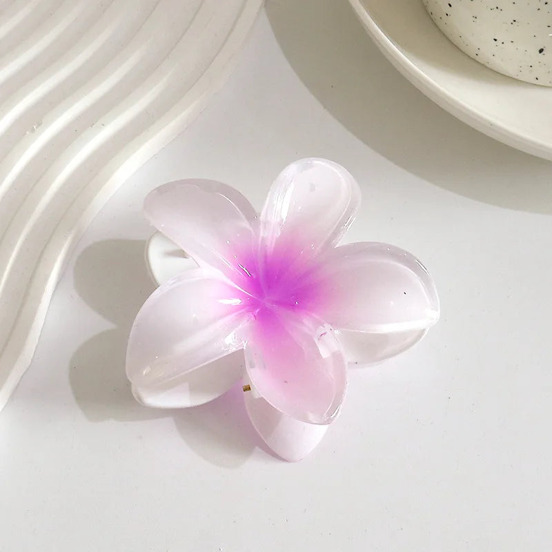 Hawaiian Flower Hair Claw Clips Large Claw for Thick/Thin Hairpins for Women Girls Barrettes Beach Summer Hair Accessories Gifts