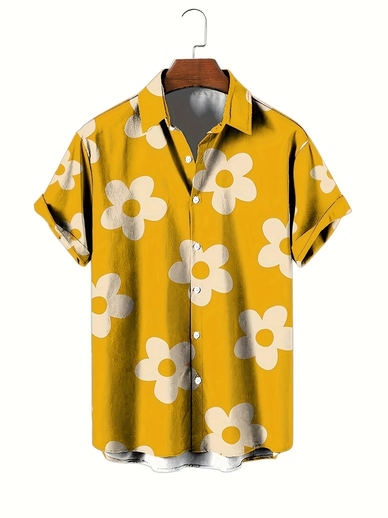 Hawaiian Holiday Men's Shirt Floral 3D Printed Summer Loose Breathable Short Sleeve Beach Shirt Fashion Party Causal Lapel Tops