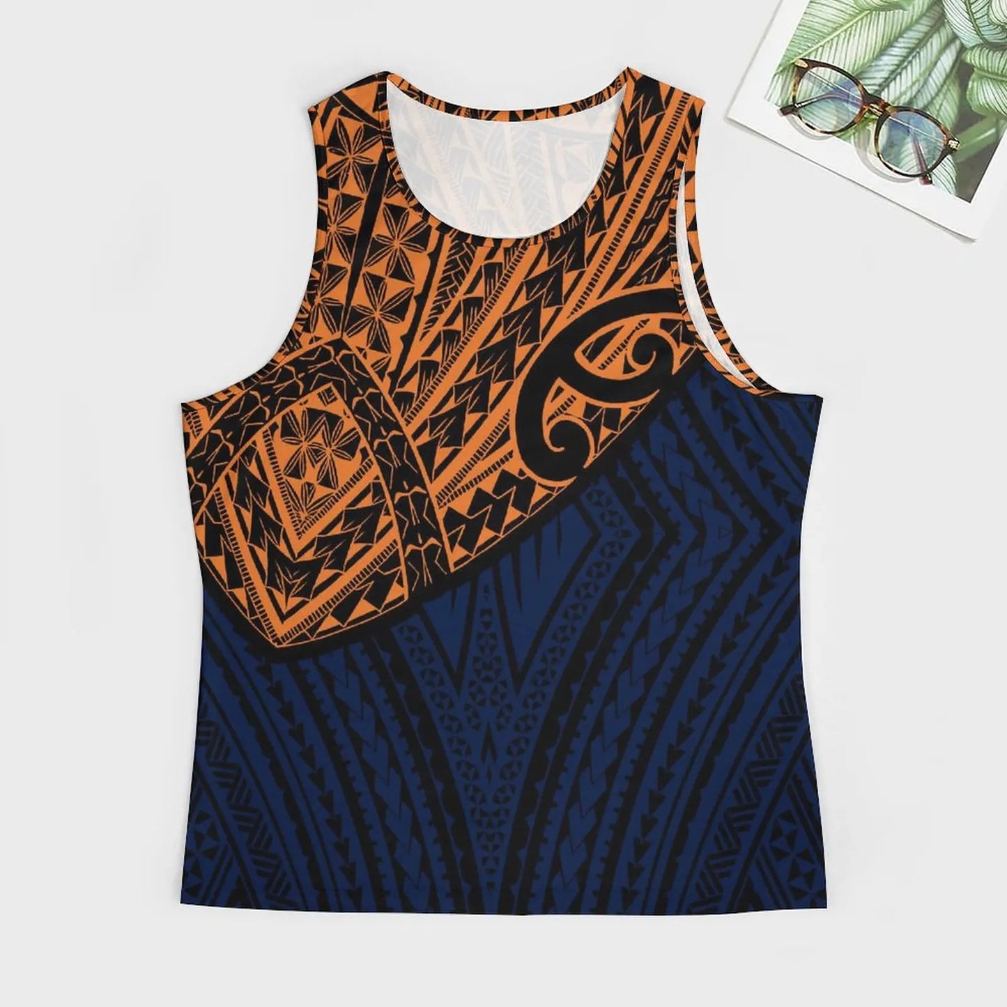 Polynesian Tribal Tank Tops Samoan Men Singlets Island Wear