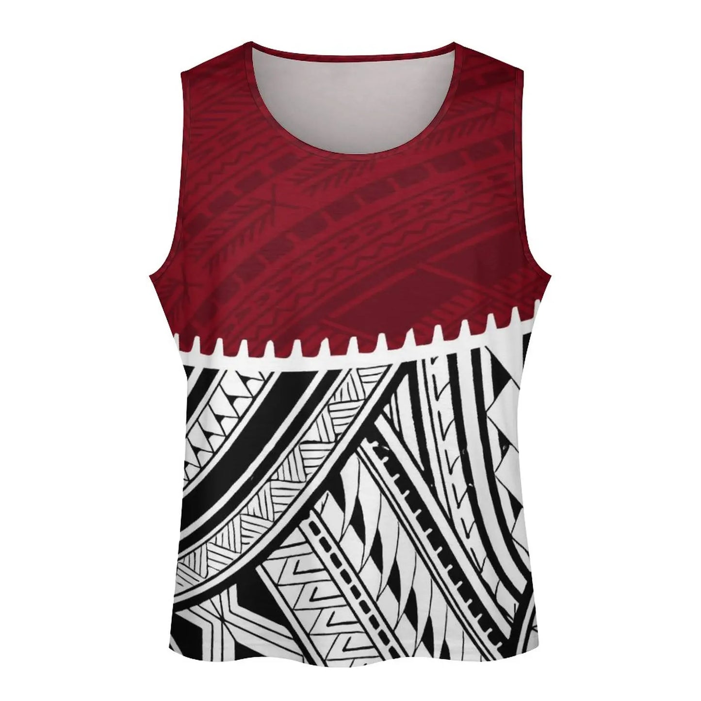 Polynesian Tribal Tank Tops Samoan Men Singlets Island Wear