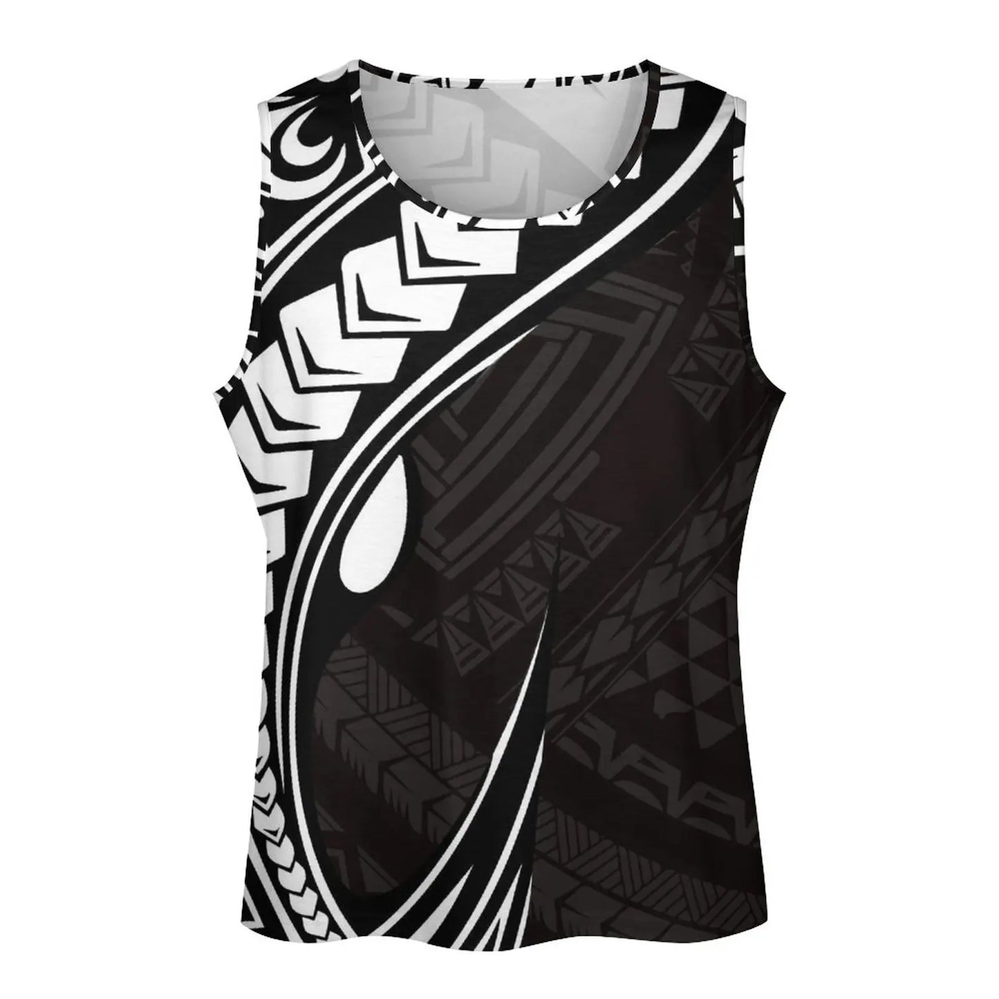 Polynesian Tribal Tank Tops Samoan Men Singlets Island Wear