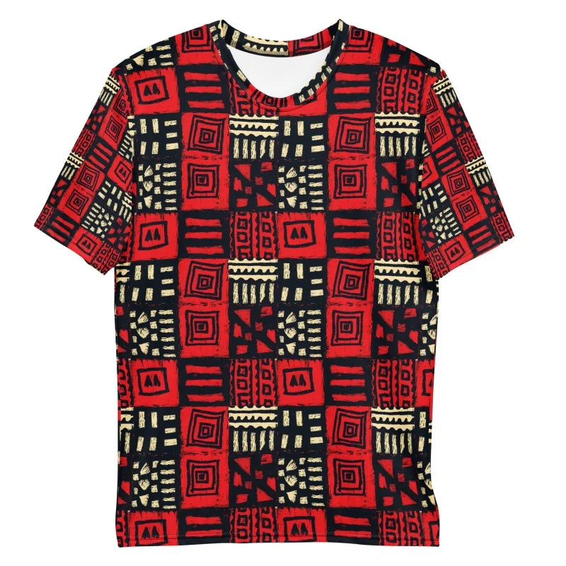 Tribal African Mudcloth Pattern T-Shirt For Men Ethnic Graphic 3D Printed Tees Summer Short Sleeve O-Neck Tops Loose T Shirts