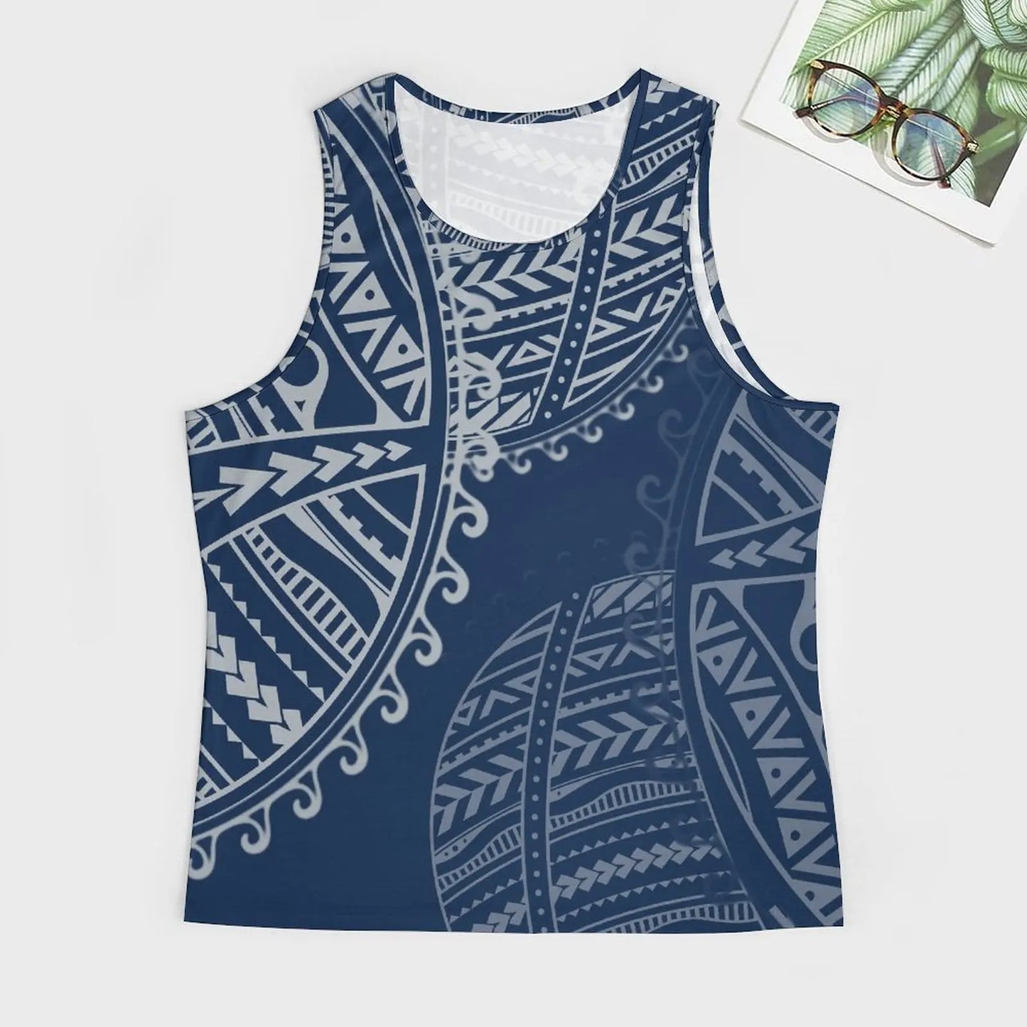 Polynesian Tribal Tank Tops Samoan Men Singlets Island Wear