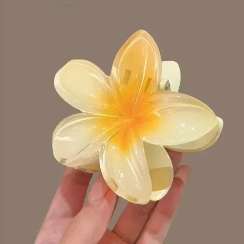 Hawaiian Flower Hair Claw Clips Large Claw for Thick/Thin Hairpins for Women Girls Barrettes Beach Summer Hair Accessories Gifts