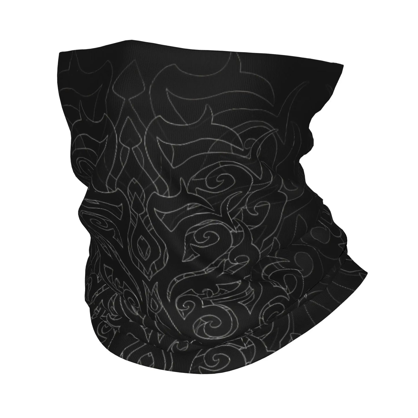 Custom Tribal Maori Warrior Bandana Neck Warmer Women Men Winter Ski Tube Scarf Gaiter Art Pattern Proud Face Cover