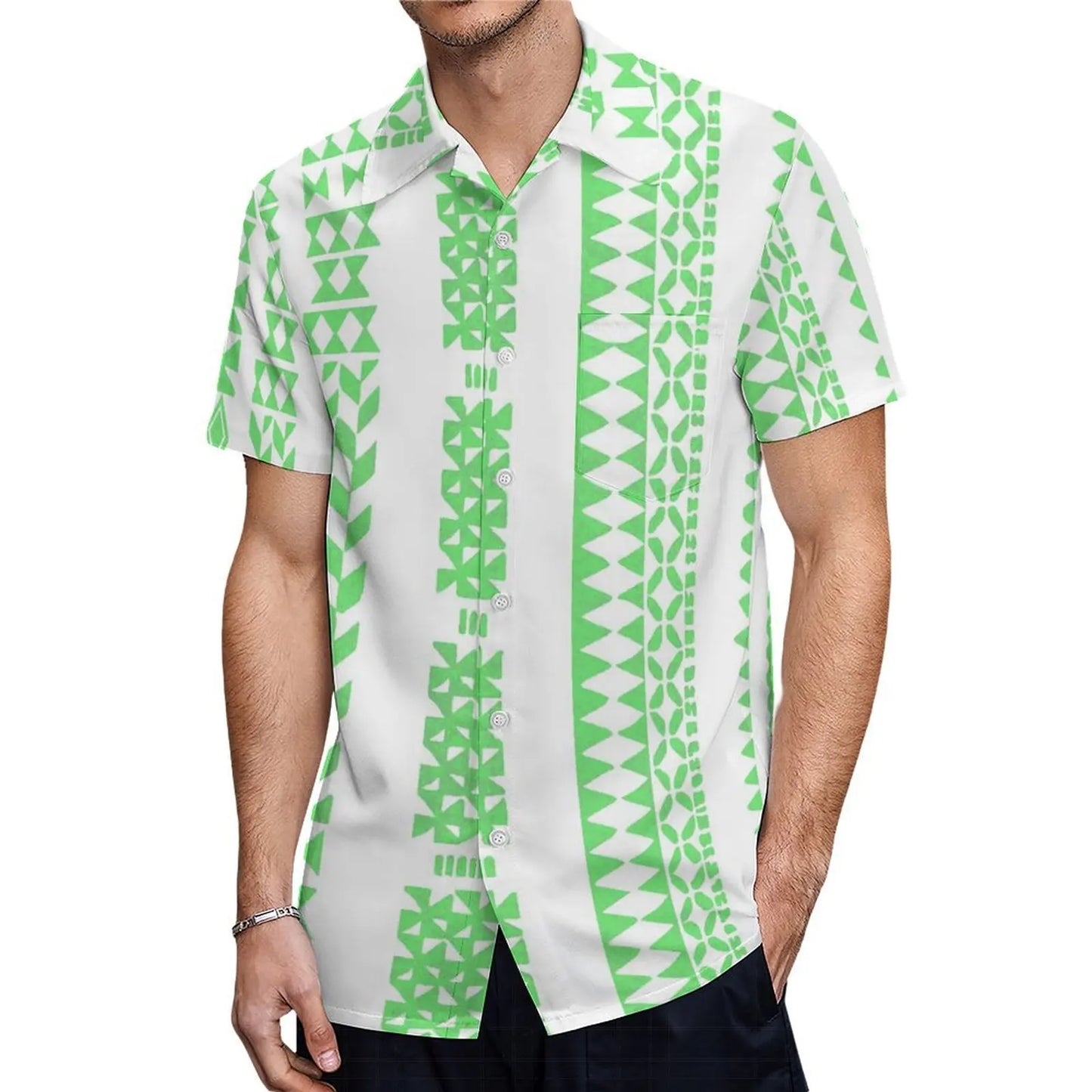 Custom Samoan Dress Women'S Off-The-Shoulder Dress Hawaiian Party Fishtail Skirt And Men'S Shirt Polynesian Couple Suit