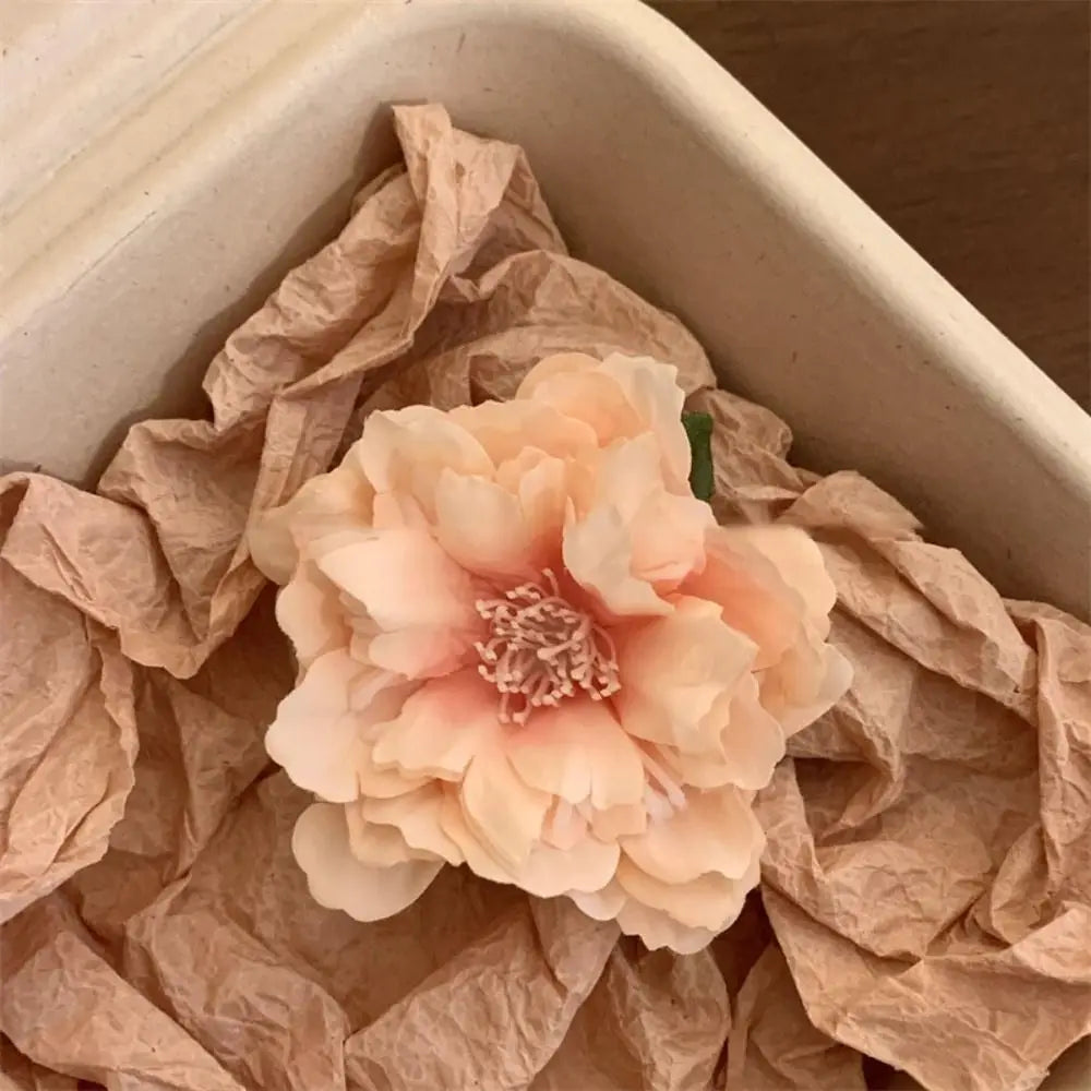 Hawaiian Colorful Flower Hair Clip For Women Girls Romantic Bohemian Flower Side Bangs Clip BB Hair Clips Hair Accessories