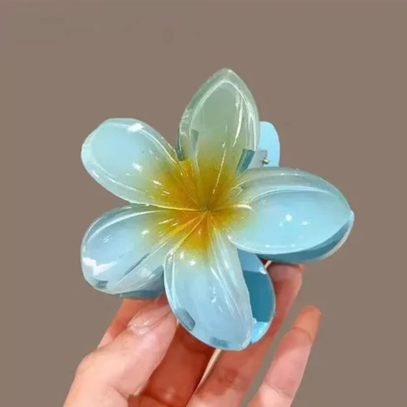 Hawaiian Flower Hair Claw Clips Large Claw for Thick/Thin Hairpins for Women Girls Barrettes Beach Summer Hair Accessories Gifts