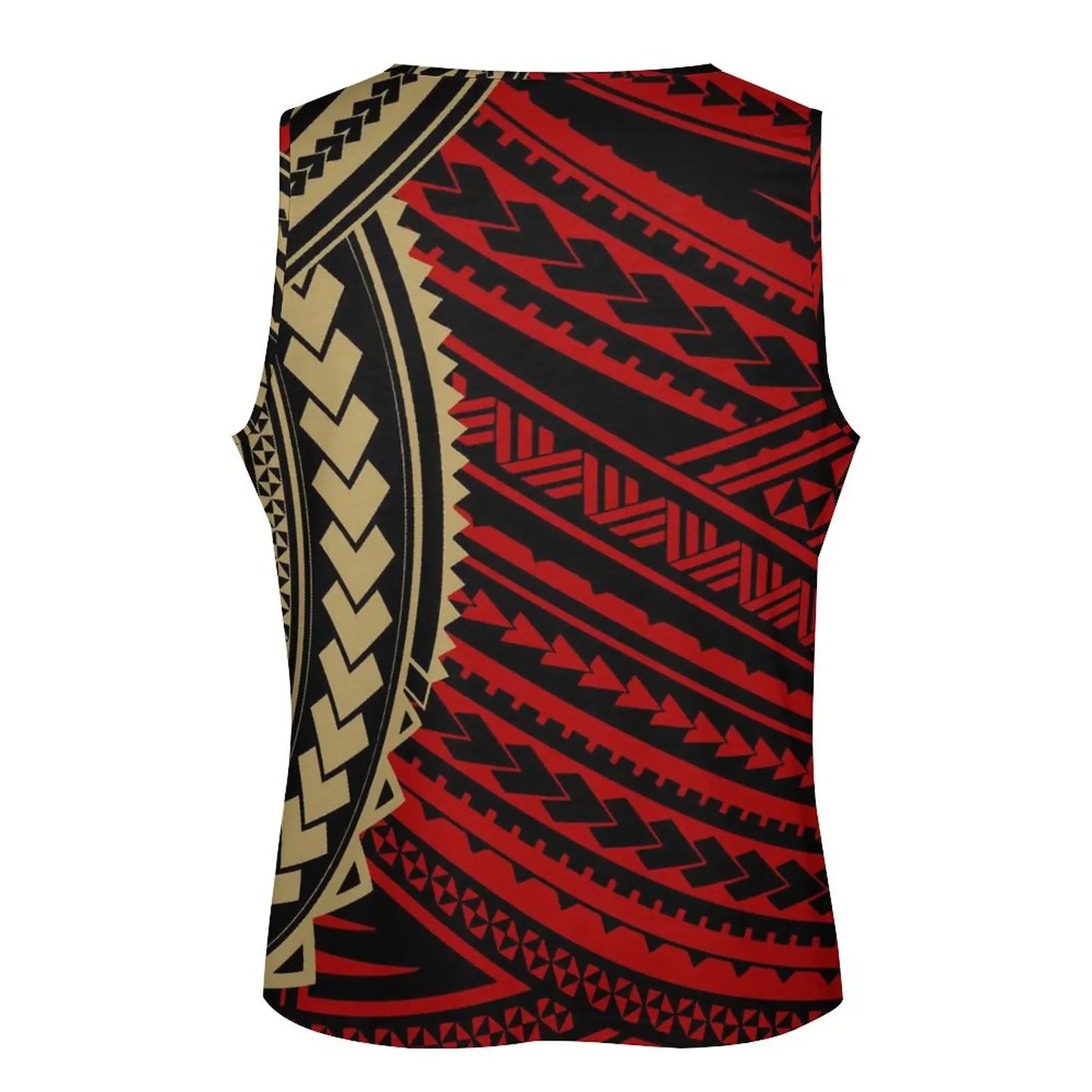 Polynesian Tribal Tank Tops Samoan Men Singlets Island Wear