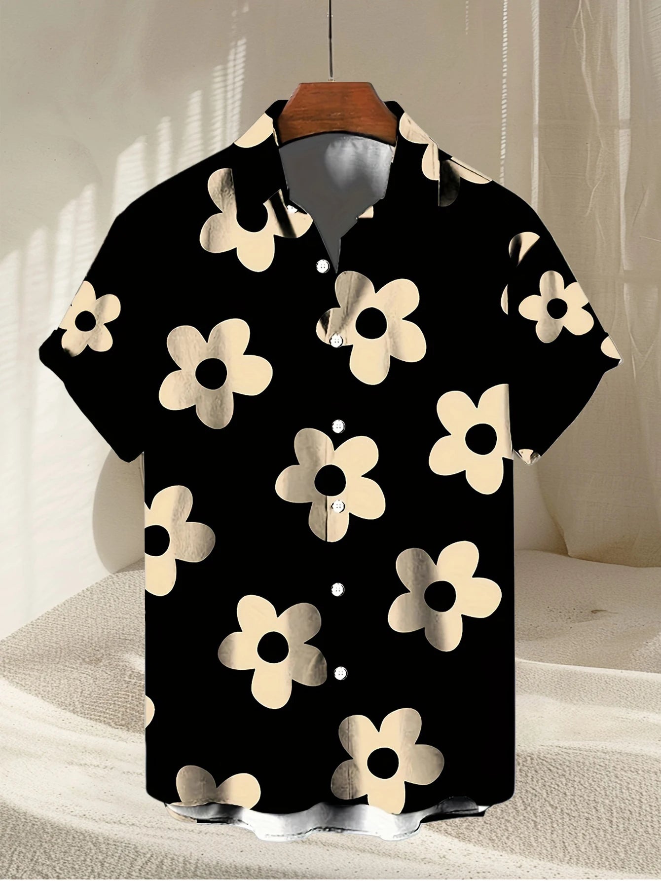 Hawaiian Holiday Men's Shirt Floral 3D Printed Summer Loose Breathable Short Sleeve Beach Shirt Fashion Party Causal Lapel Tops