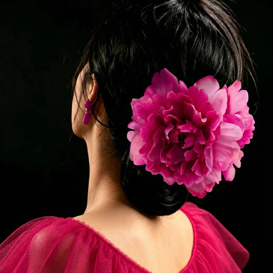 Hawaiian Flower Hair Claw For Dancer Women Romantic Bohemian Flower Sweet Hair Clips Fashion Hair Accessories