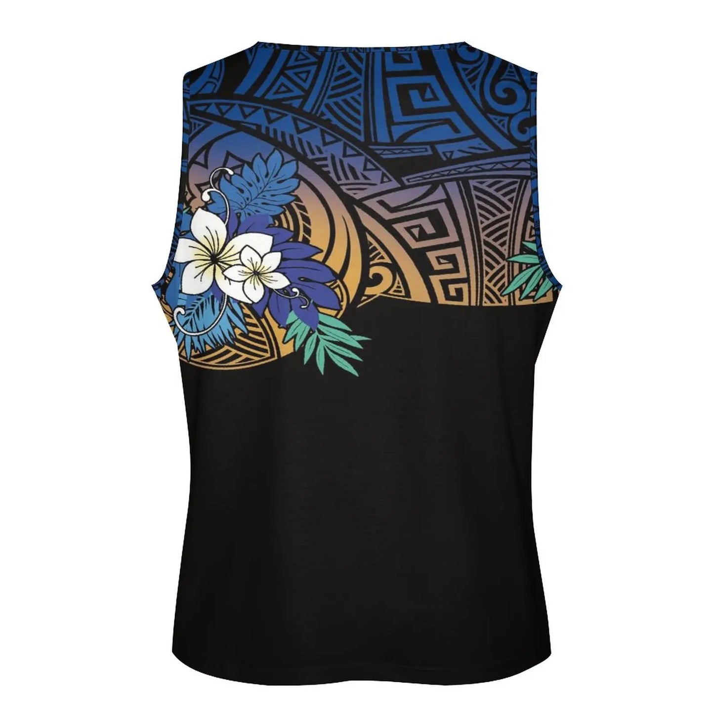 Polynesian Tribal Tank Tops Samoan Men Singlets Island Wear