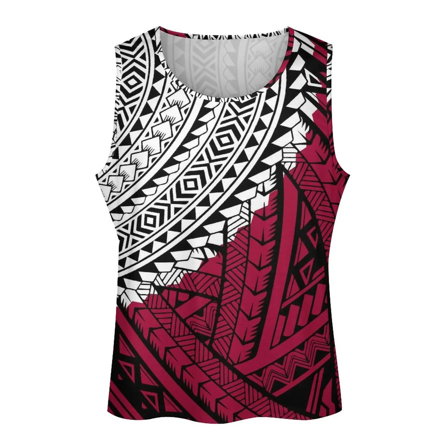 Polynesian Tribal Tank Tops Samoan Men Singlets Island Wear