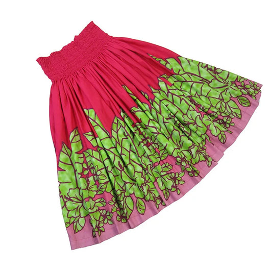 Hula Pa'u Skirt | Hawaiian Floral Print Dance Skirt