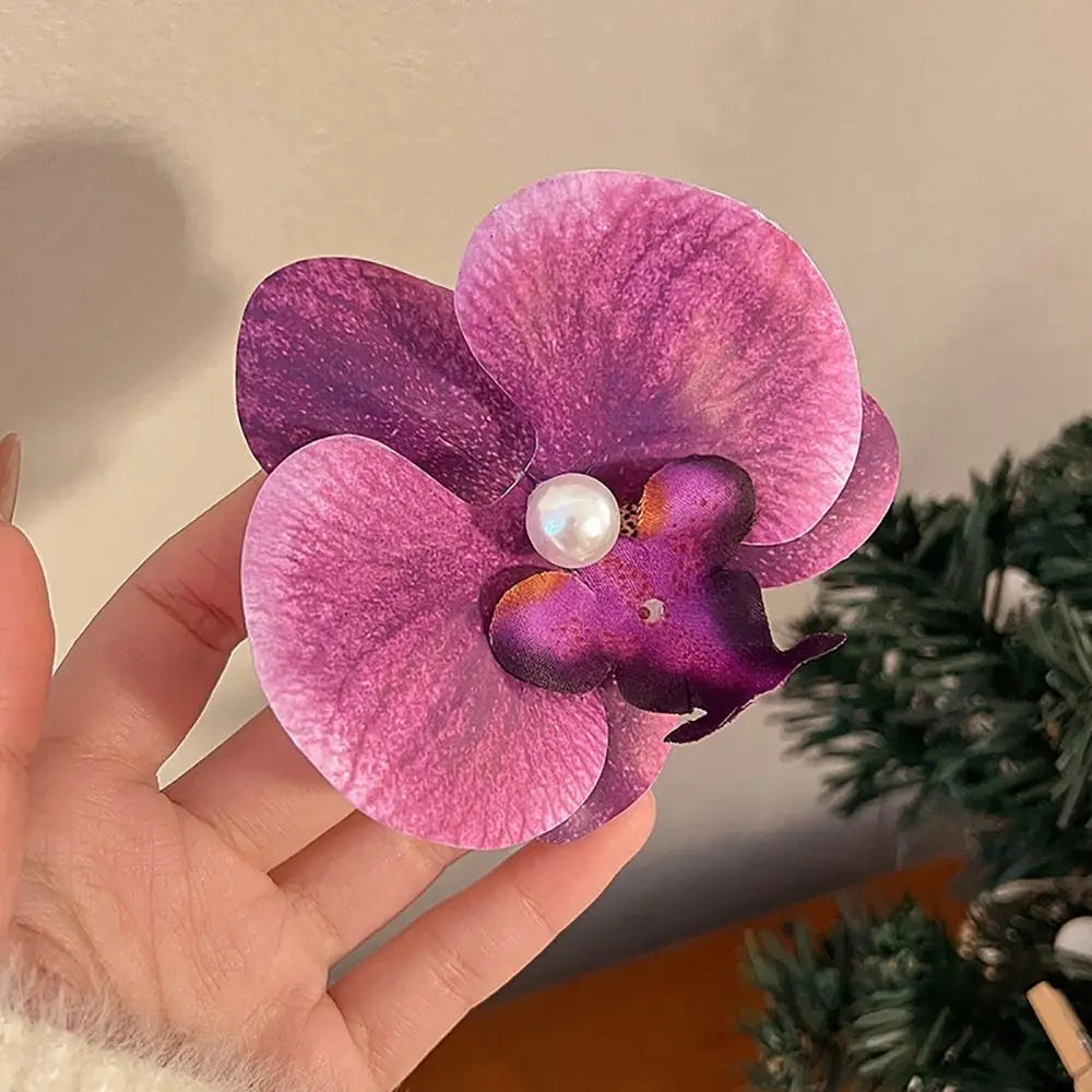 Hawaiian Colorful Flower Hair Clip For Women Girls Romantic Bohemian Flower Side Bangs Clip BB Hair Clips Hair Accessories