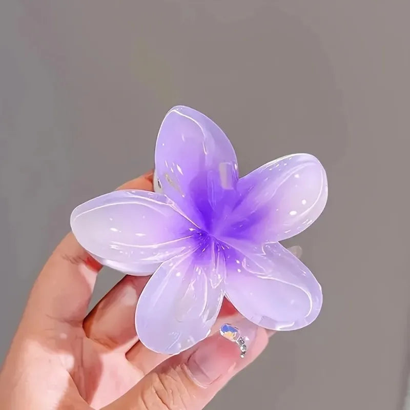 Hawaiian Flower Hair Claw Clips Large Claw for Thick/Thin Hairpins for Women Girls Barrettes Beach Summer Hair Accessories Gifts